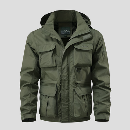 Military-style hooded winter coat for men | Vanguard Field -2