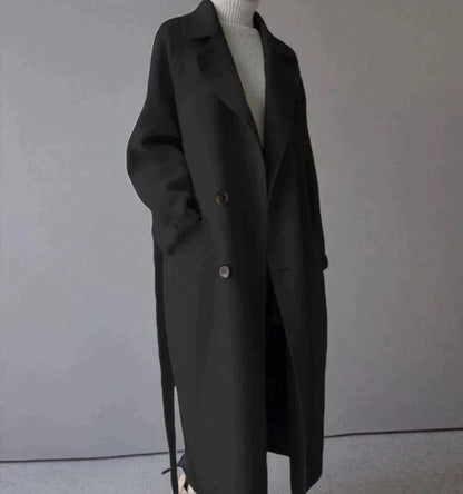 Elegant long tailored winter coat Stylish for Women | Isabelle Epoque
