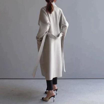Elegant long tailored winter coat Stylish for Women | Isabelle Epoque