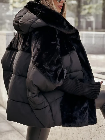 Quilted longline hooded winter coat for women | Nordique -7