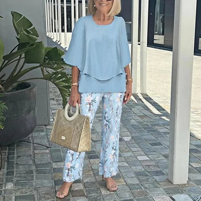 Trendy print two-piece everyday co-ord set for women | Genevieve -6