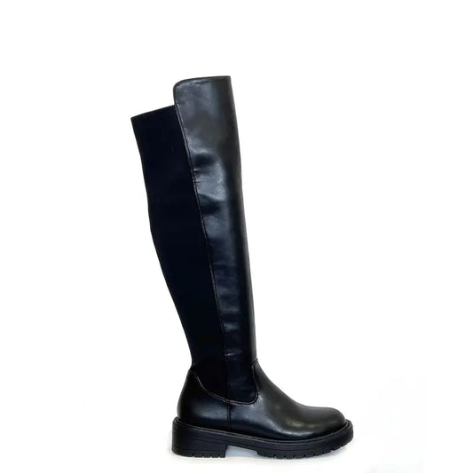 Wide fit stretch boots for women | Elara