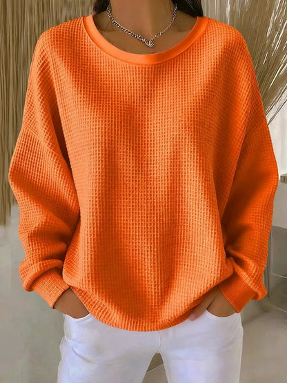 Textured cosy knit everyday jumper for women | Elora -8
