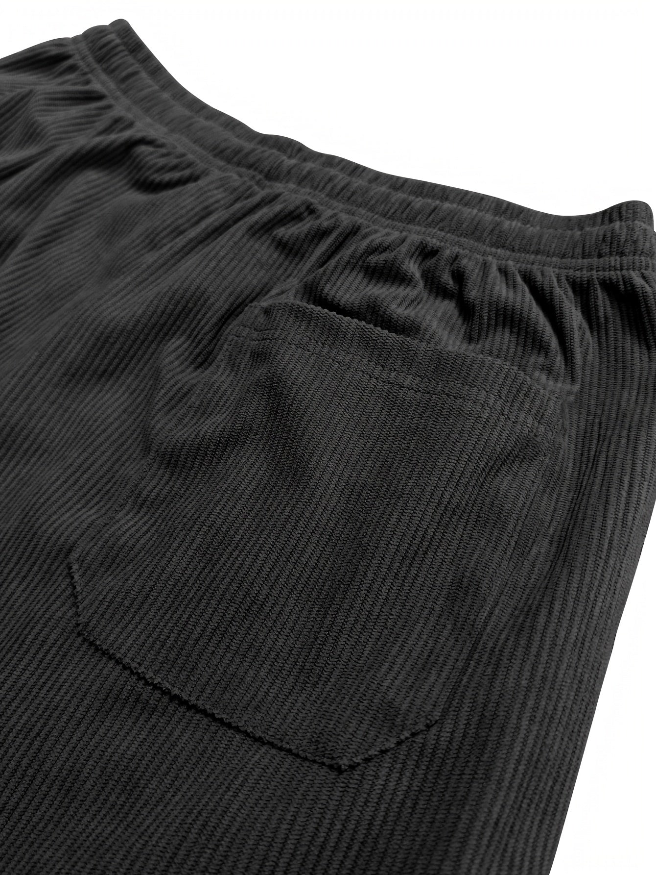 Relaxed corduroy drawstring casual trousers for men | Ellison -16