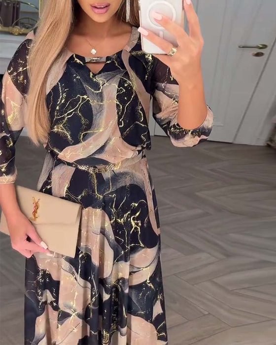 Printed maxi dress for women | Chavelle