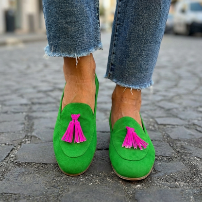 Classic Tassel Slip-On Loafers for Women | Mandy