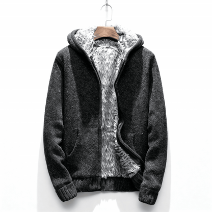 Merrin Fur-Lined Zip Hoodie men | Caelmont