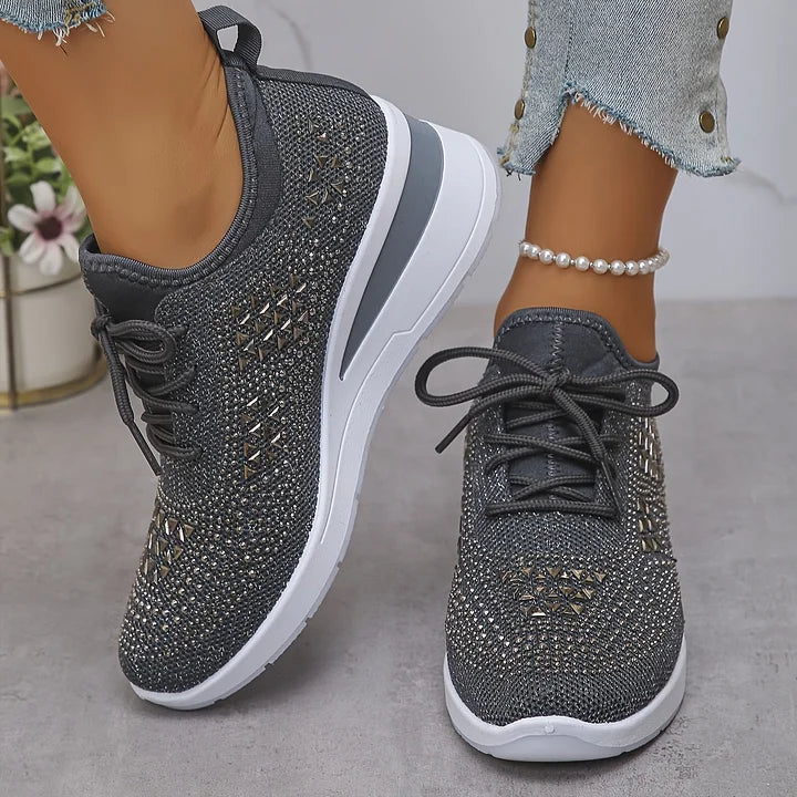 Supportive Breathable Lace-Up Sneakers for Women | Bonnie