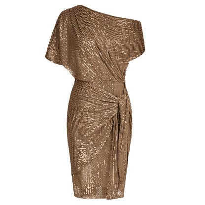 Elegant off-shoulder bodycon party dress for women | Aurevia