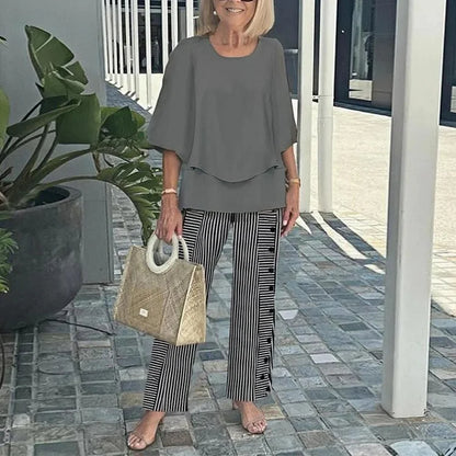 Trendy print two-piece everyday co-ord set for women | Genevieve -8