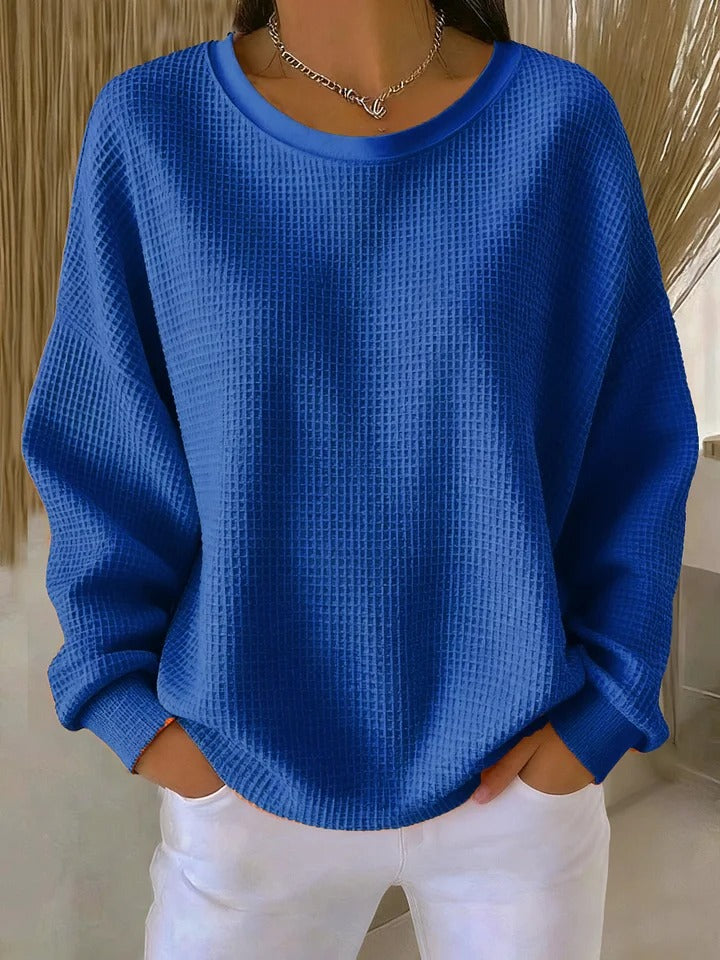 Textured cosy knit everyday jumper for women | Elora -5