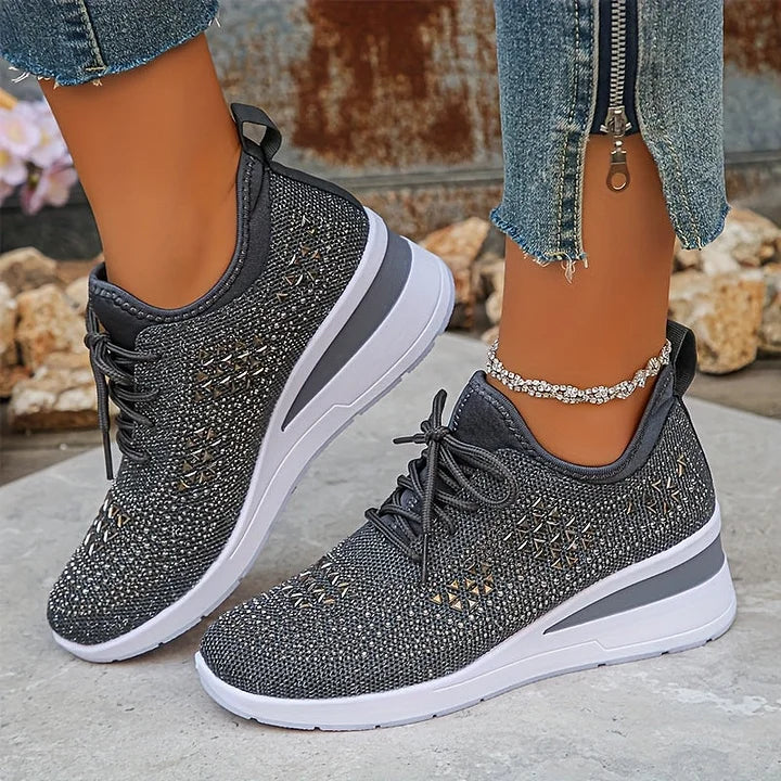 Supportive Breathable Lace-Up Sneakers for Women | Bonnie