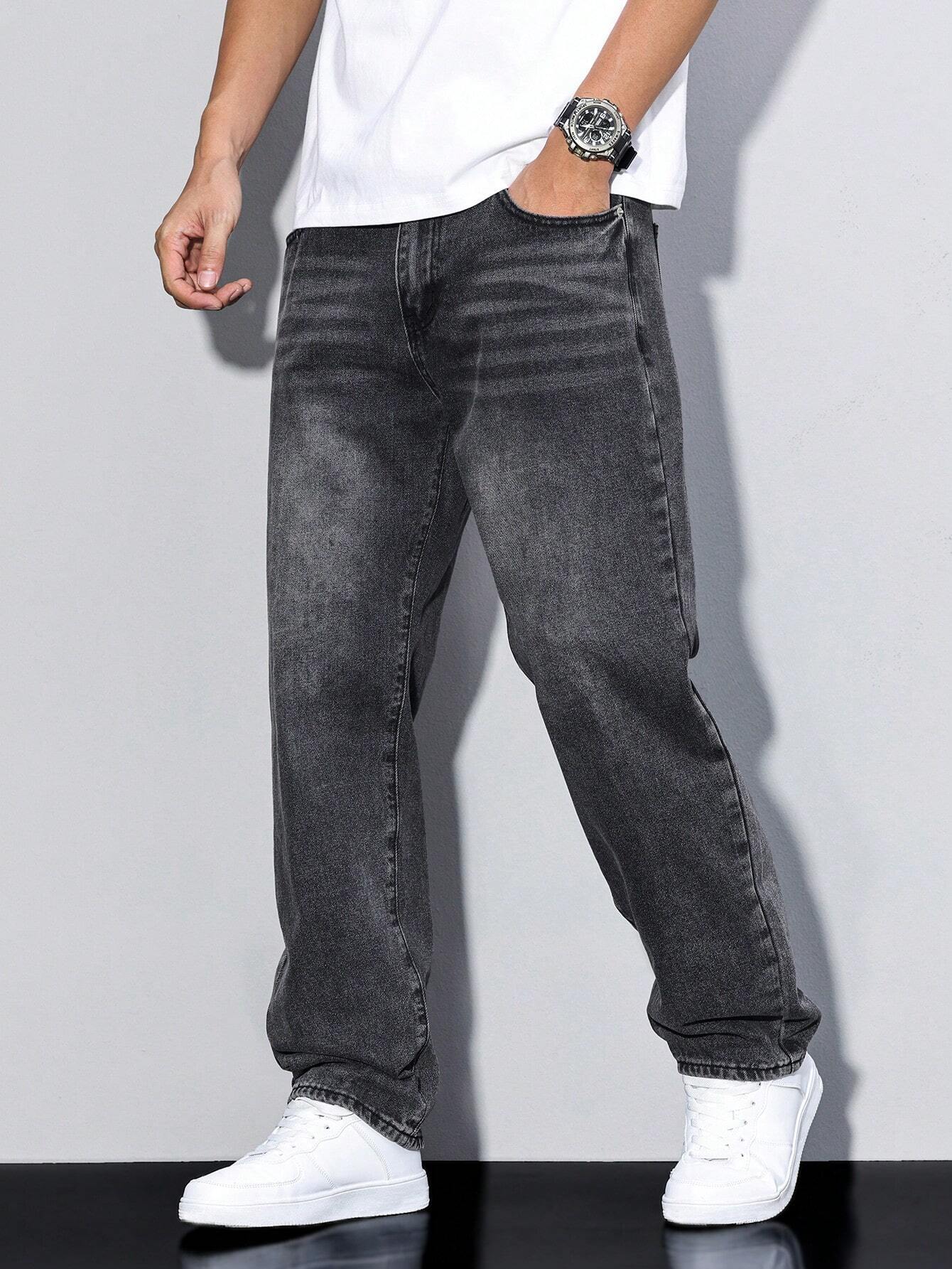Casual wide-leg relaxed fit denim jeans for men | Urban Denim -14