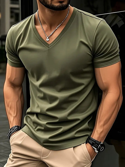 Chic short-sleeve casual everyday shirt for men | Franky -3