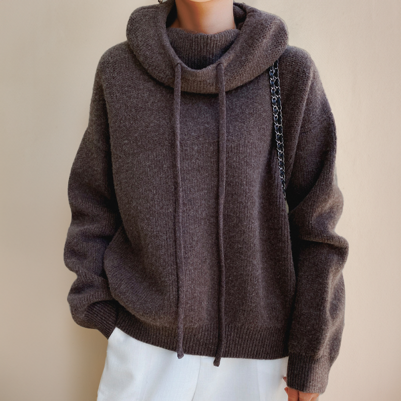 Turtleneck knit sweater for women | Ysella