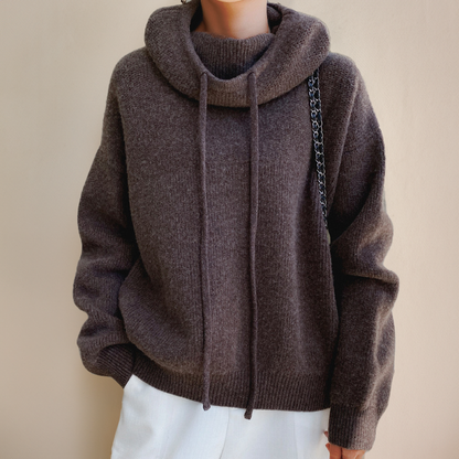 Turtleneck knit sweater for women | Ysella