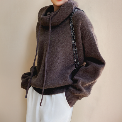 Turtleneck knit sweater for women | Ysella
