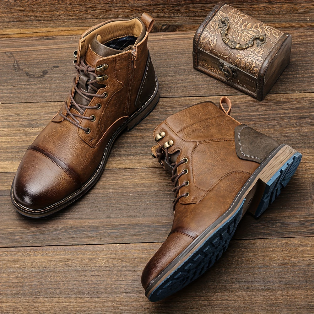 Classic brogue ankle boots for men | Maxwell