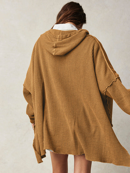 Haven Oversized Waffle Hoodie women | Elowyn
