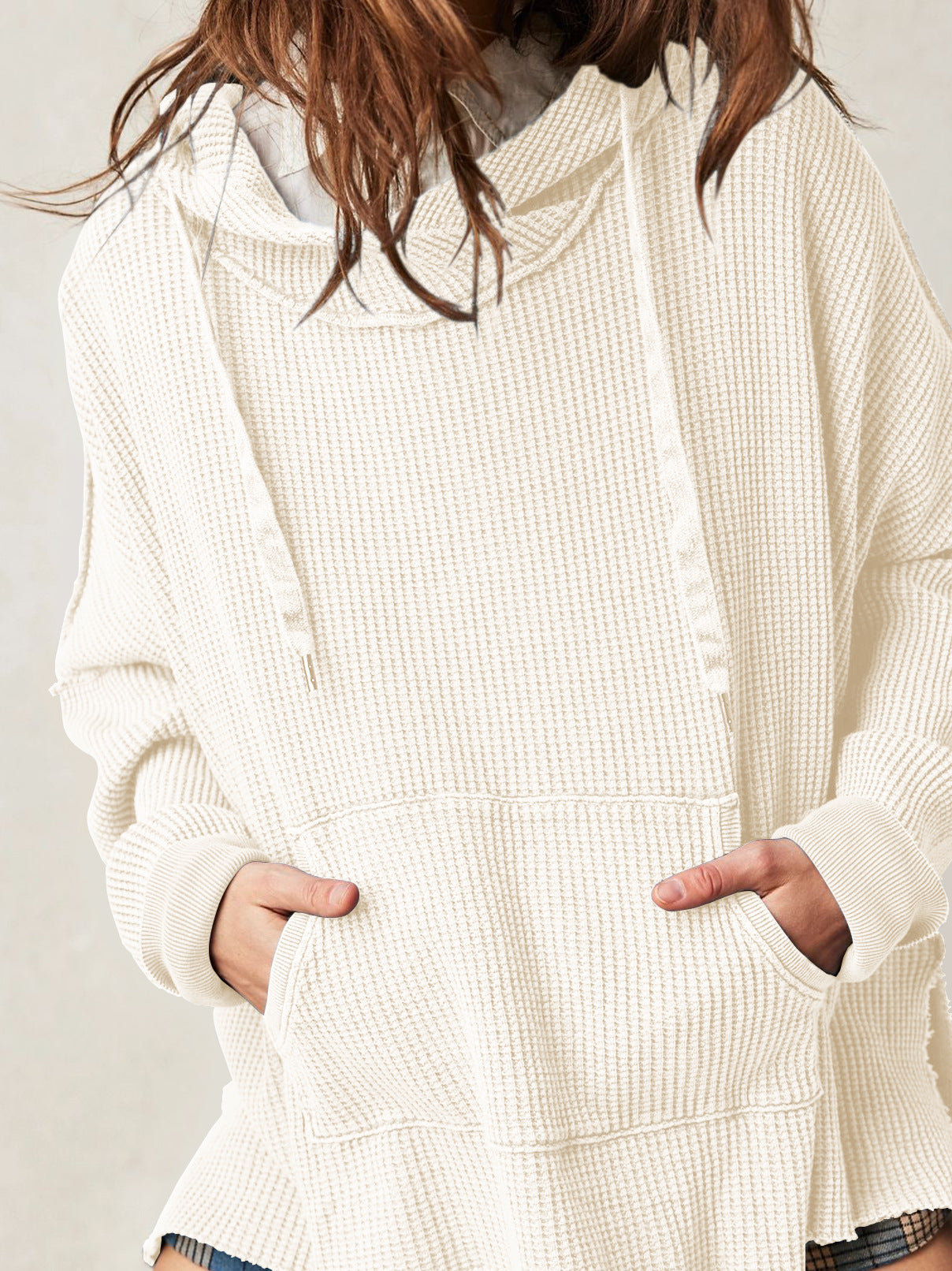 Haven Oversized Waffle Hoodie women | Elowyn