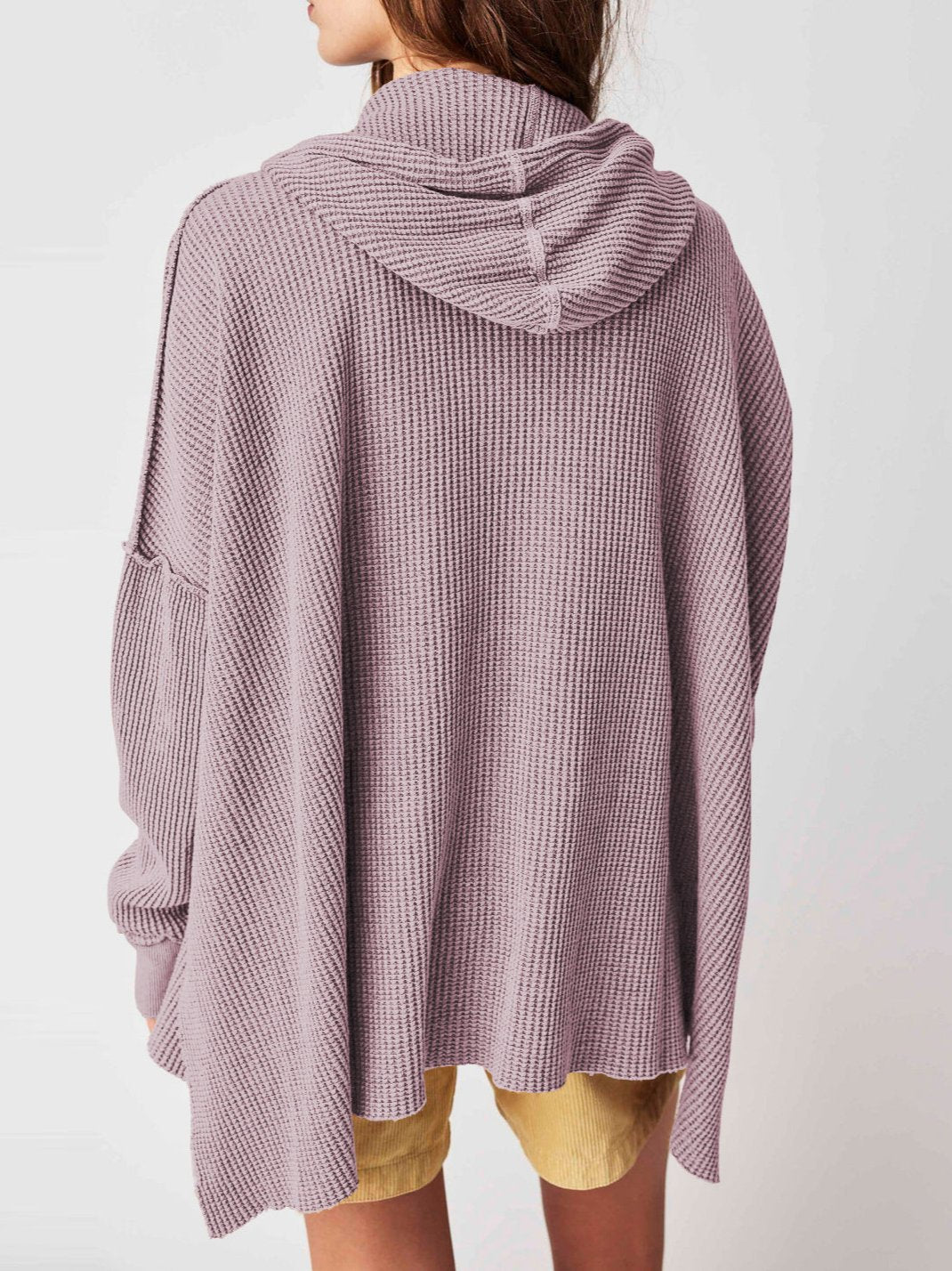 Haven Oversized Waffle Hoodie women | Elowyn