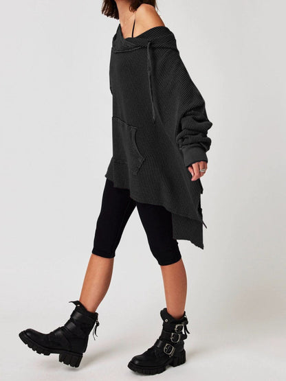 Haven Oversized Waffle Hoodie women | Elowyn