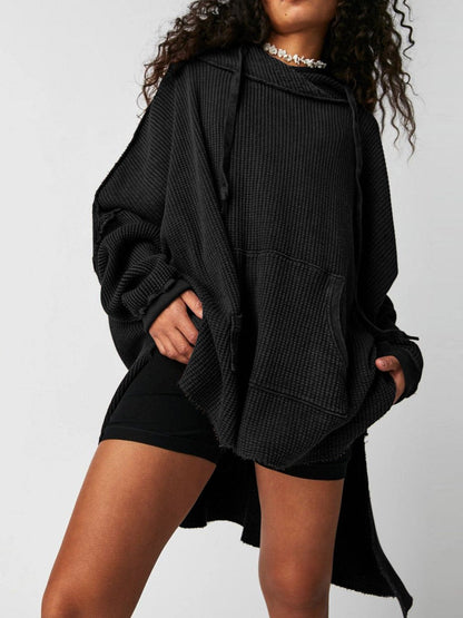 Haven Oversized Waffle Hoodie women | Elowyn