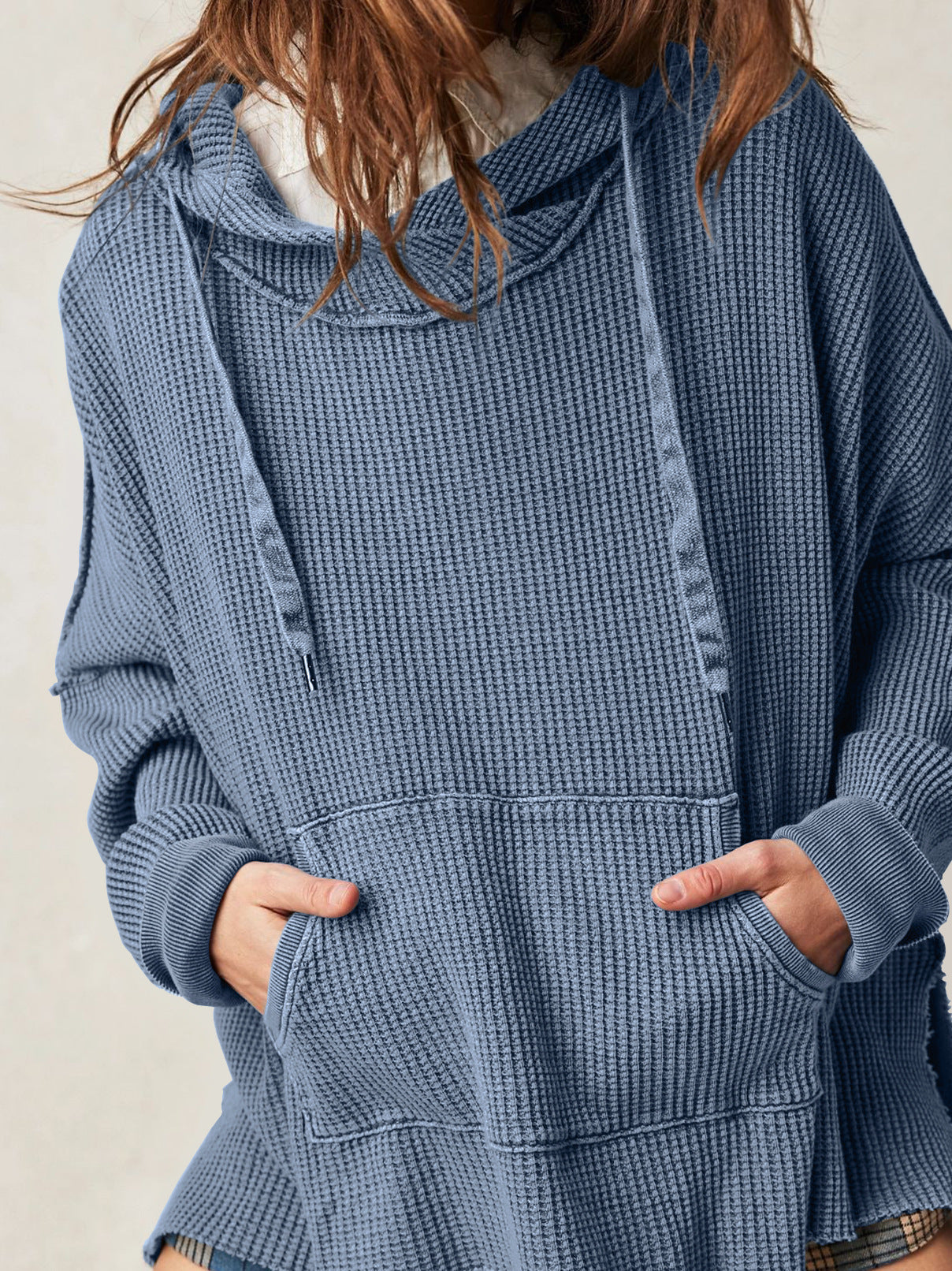 Haven Oversized Waffle Hoodie women | Elowyn