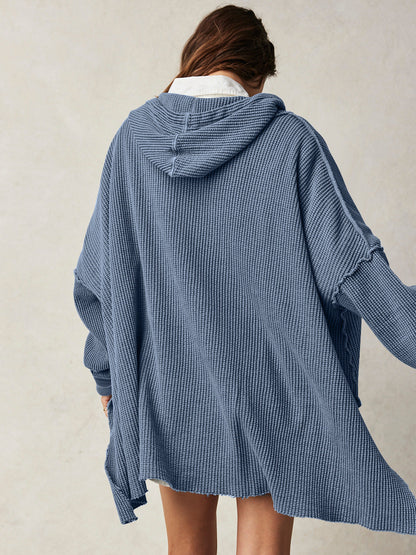 Haven Oversized Waffle Hoodie women | Elowyn