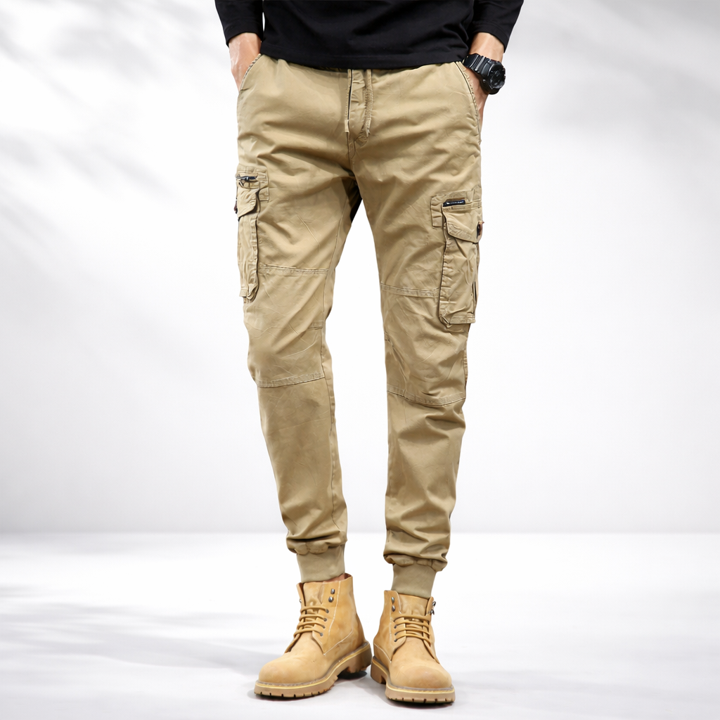 Tapered cargo jogger pants for men | Ravenhaul