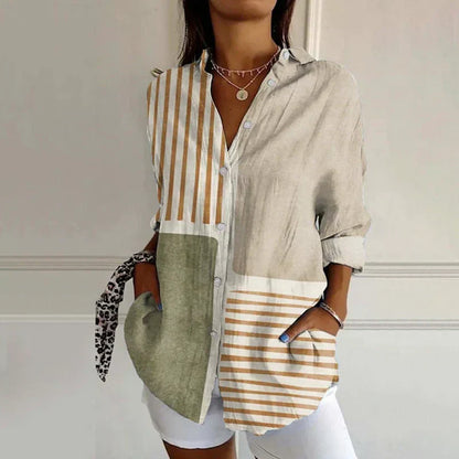 Classic vintage everyday casual blouse for women | Ellaine -1