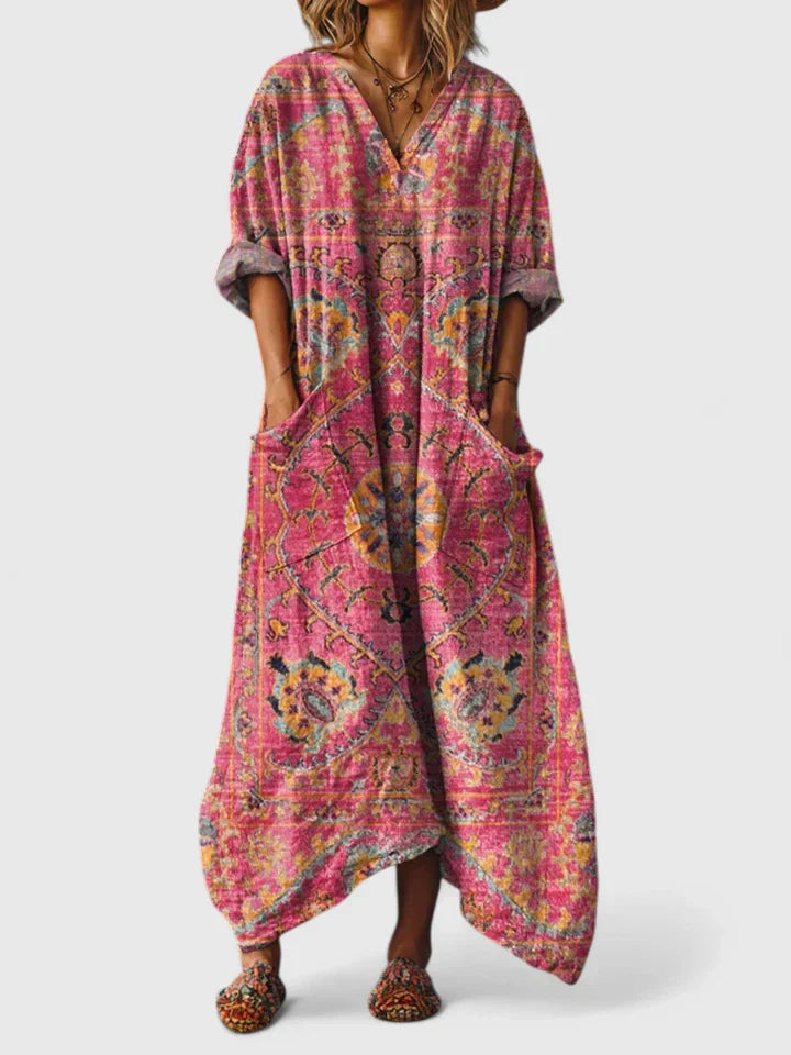 Elegant everyday relaxed dress for women | Mariana -3