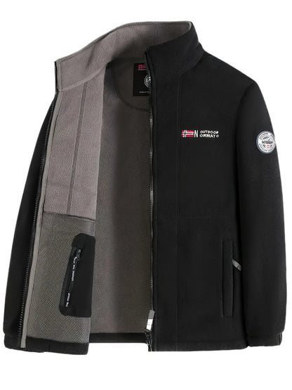 Lightweight outdoor zip jacket with high collar Stylish for Men | Julius Nord
