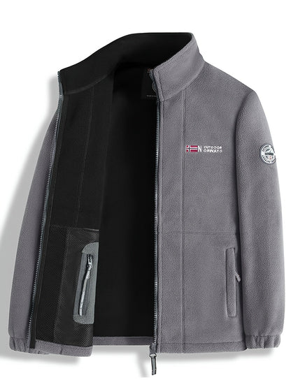 Lightweight outdoor zip jacket with high collar Stylish for Men | Julius Nord