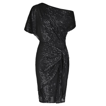 Elegant off-shoulder bodycon party dress for women | Aurevia
