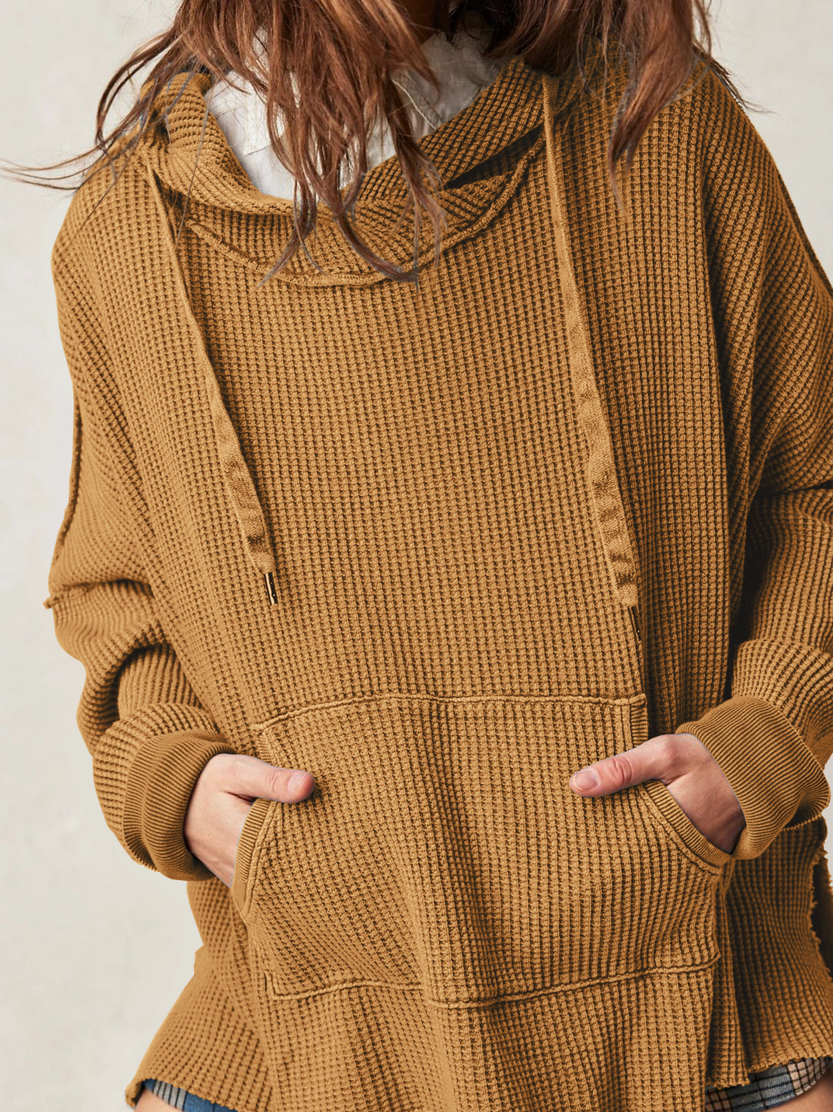 Haven Oversized Waffle Hoodie women | Elowyn
