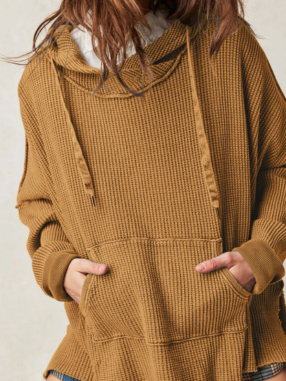 Haven Oversized Waffle Hoodie women | Elowyn
