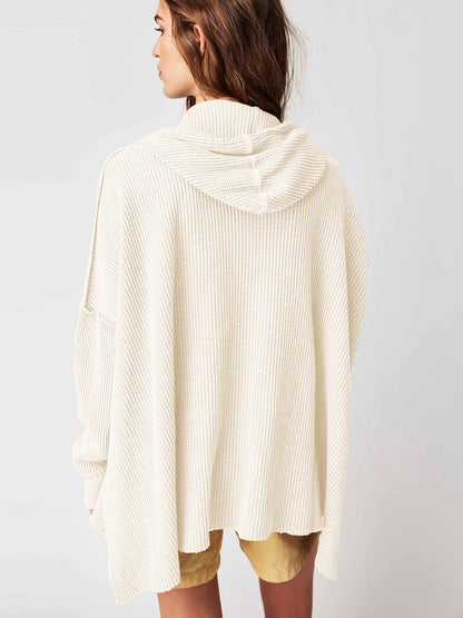 Haven Oversized Waffle Hoodie women | Elowyn