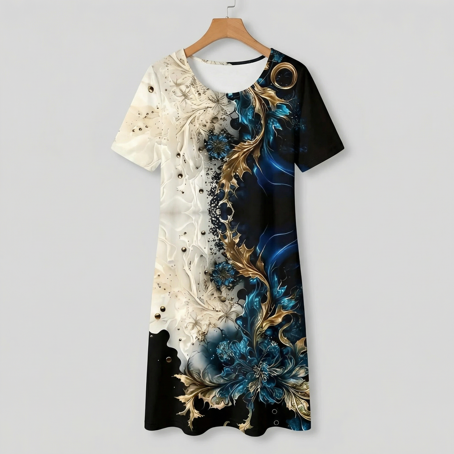 Floral Relaxed Midi Dress | Leandria