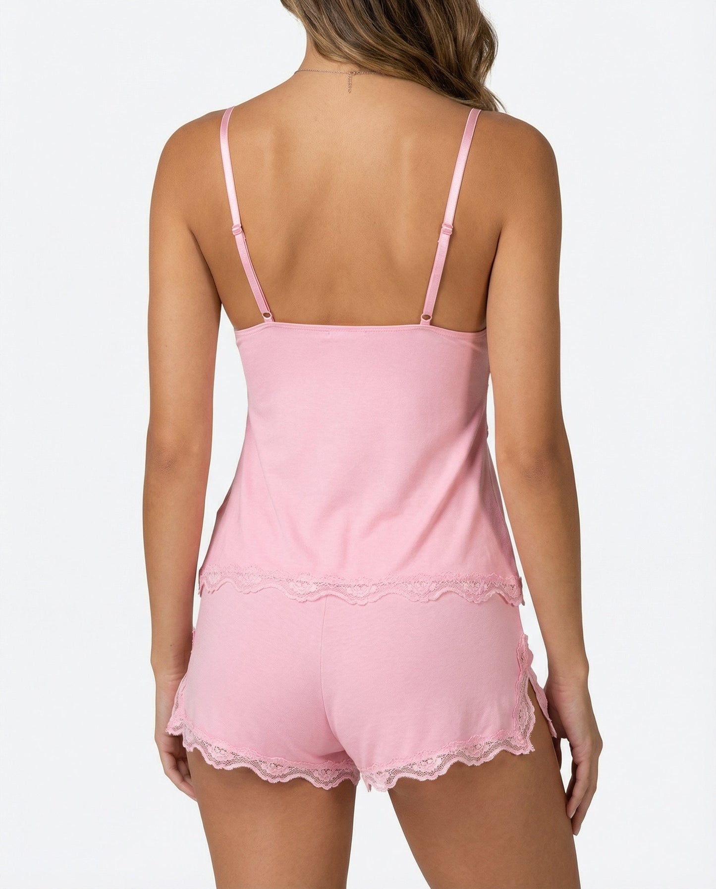Lace elegant loungewear set for women | Midnight Kiss -4