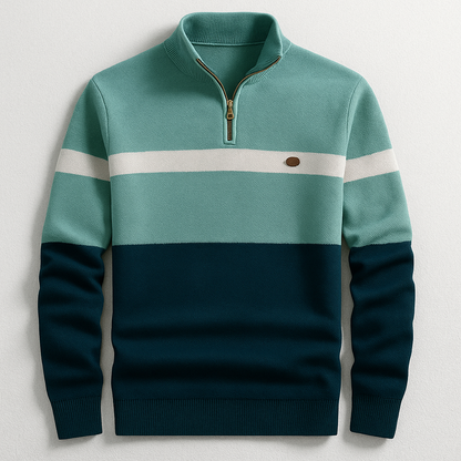 Relaxed warm quarter-zip pullover for men | Colton -2