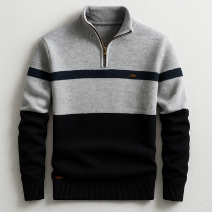 Relaxed warm quarter-zip pullover for men | Colton -4