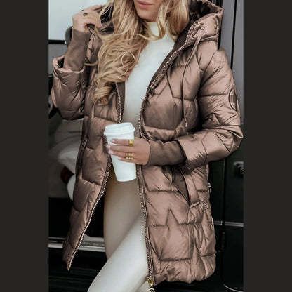 Hooded padded coat for women | Nolwen