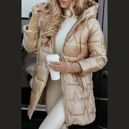 Hooded padded coat for women | Nolwen