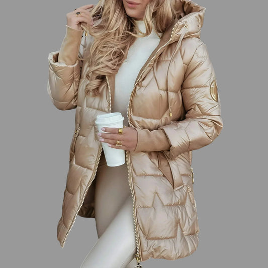 Hooded padded coat for women | Nolwen