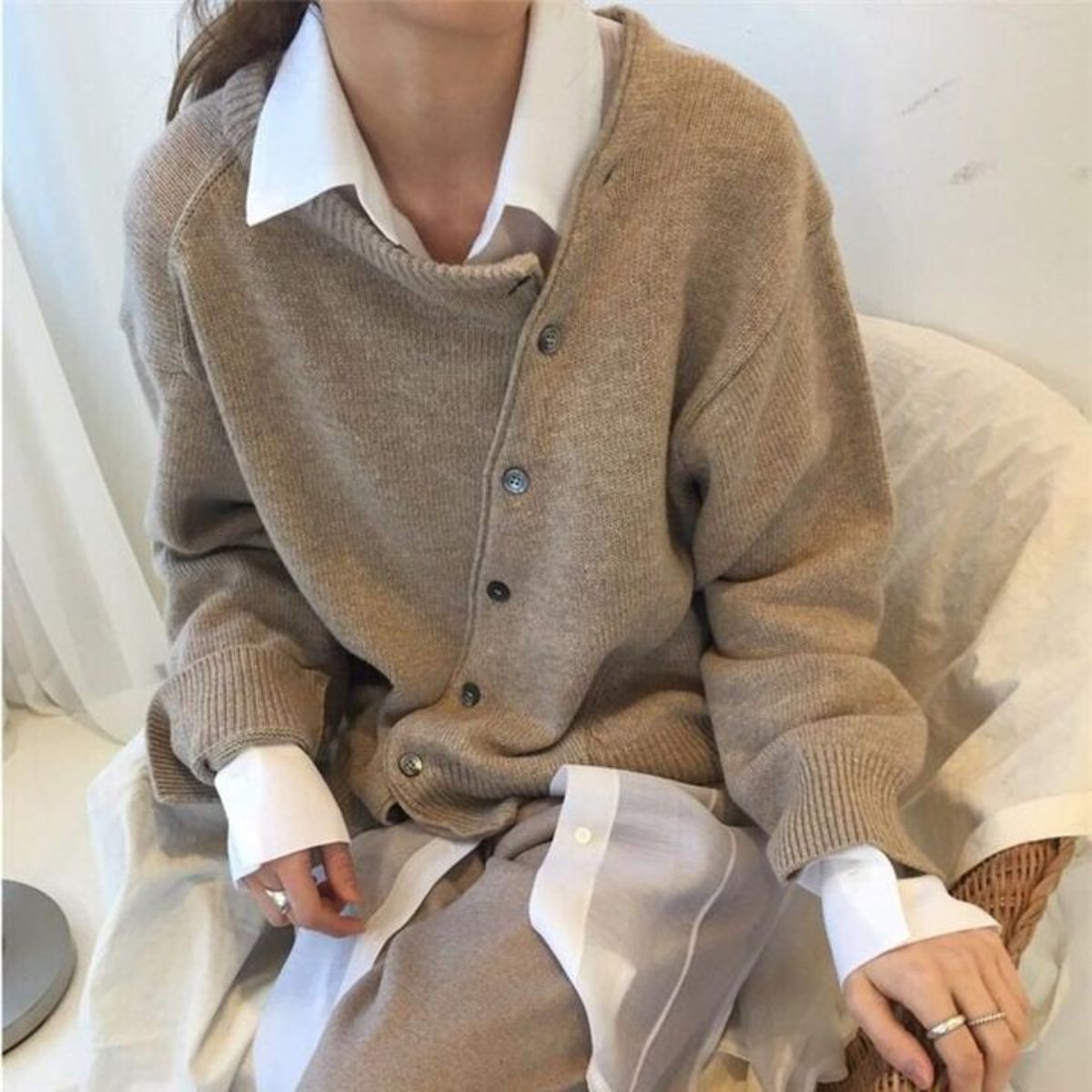 Soft knit autumn sweater with refined silhouette Cozy for Women | Lucille Élan