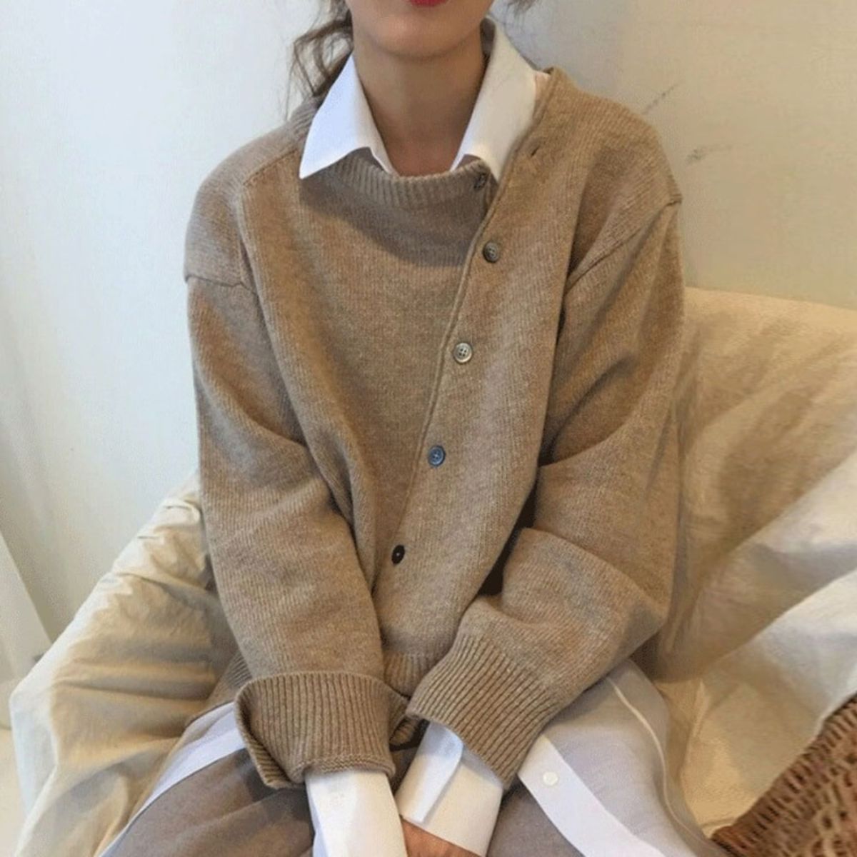 Soft knit autumn sweater with refined silhouette Cozy for Women | Lucille Élan