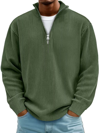Half-zip casual sweater for men | Calix