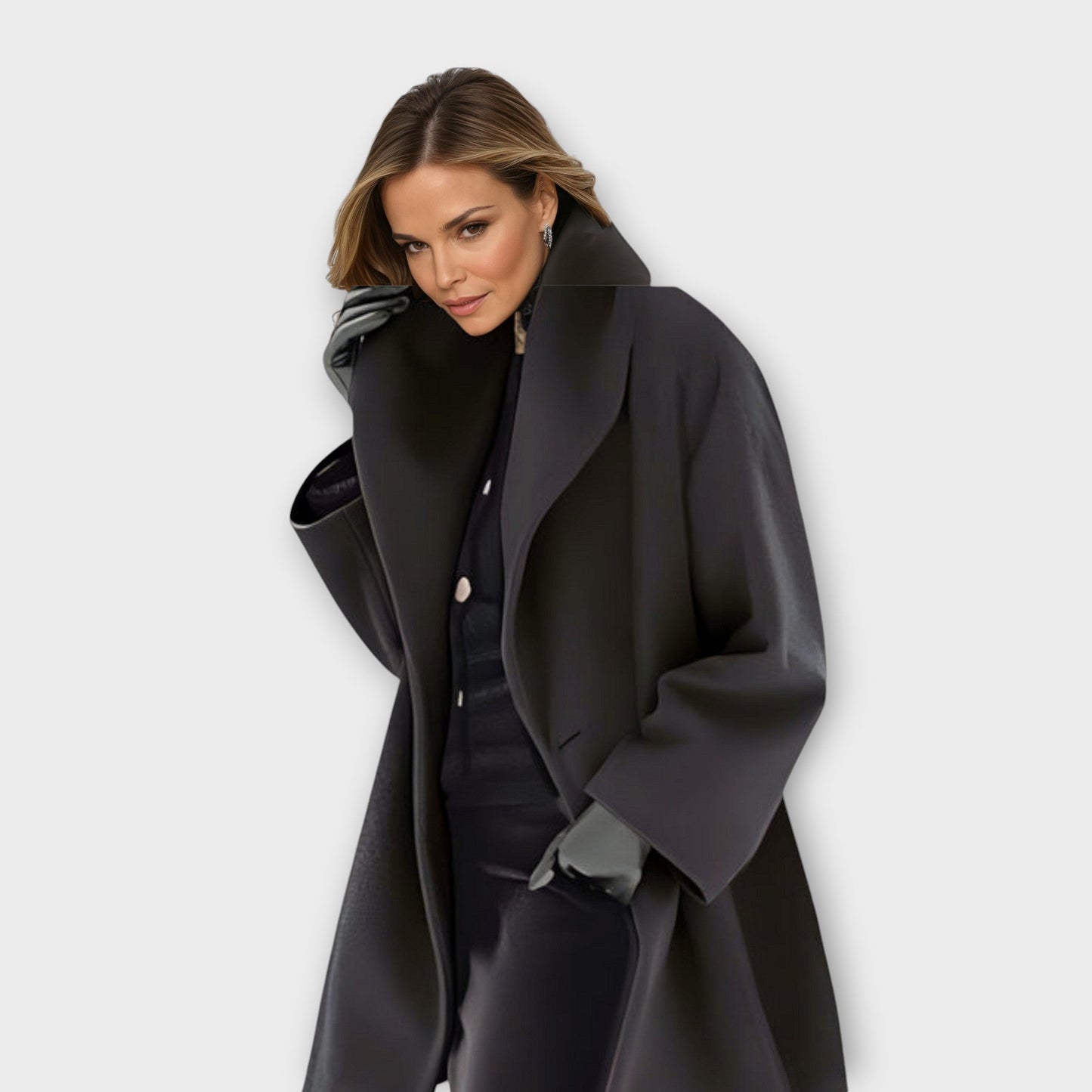 Wind-resistant long coat for women | Annie