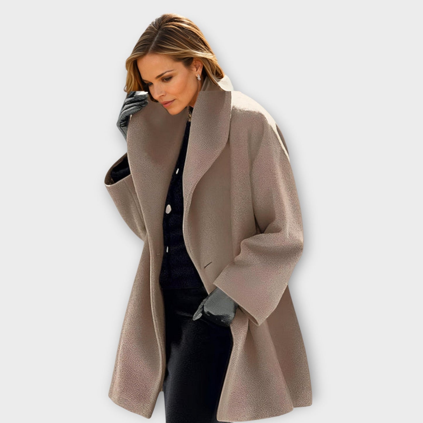 Wind-resistant long coat for women | Annie